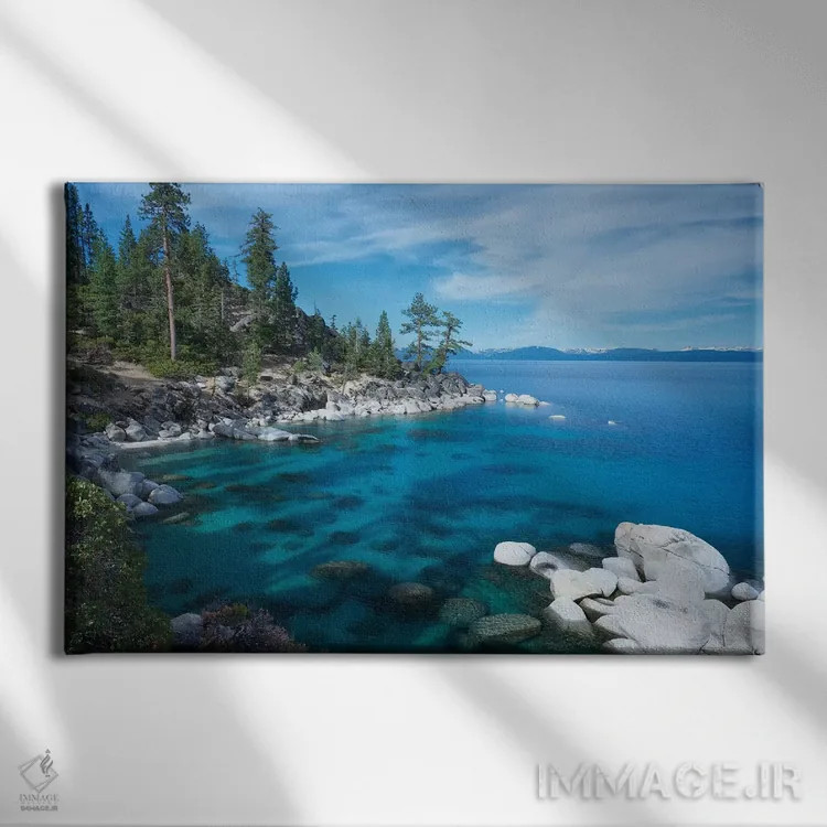 تابلو برکه یخی اثر داتلیش - نمای روبهرو روی دیوار