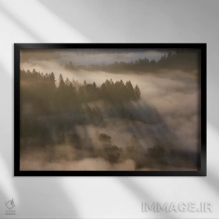 تابلو نور درخشان اثر داتلیش - نمای قابدار مشکی