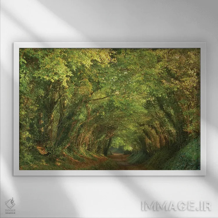 تابلو تونل طلایی اثر داتلیش - نمای قابدار سفید