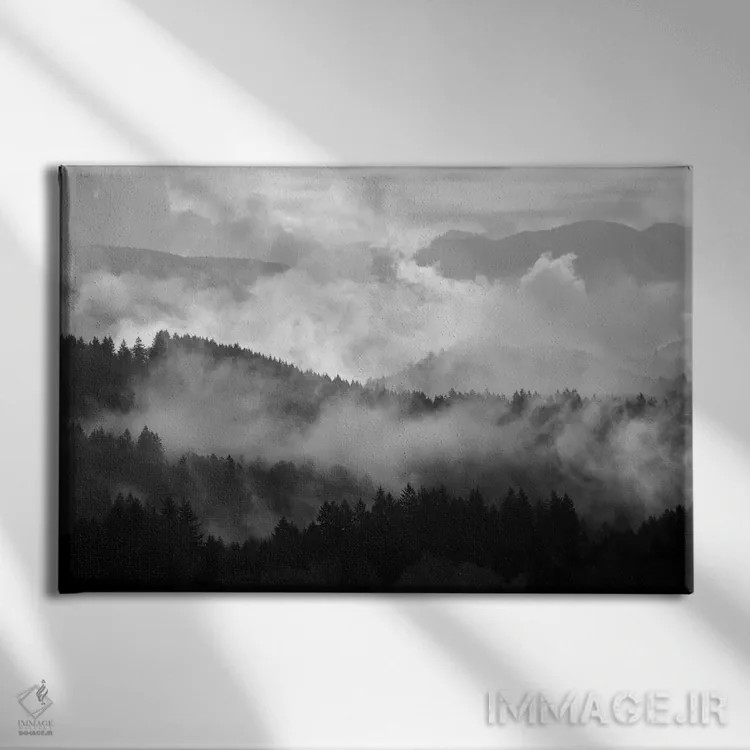 تابلو خواب مه کوهستان دو اثر داتلیش - نمای روبهرو روی دیوار