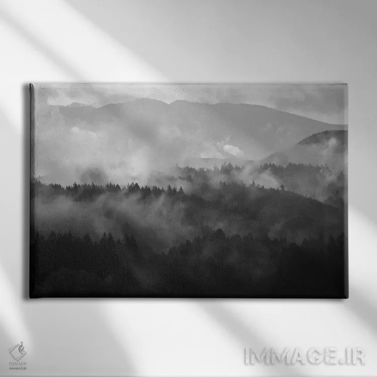 تابلو خواب مه کوهستان سه اثر داتلیش - نمای روبهرو روی دیوار