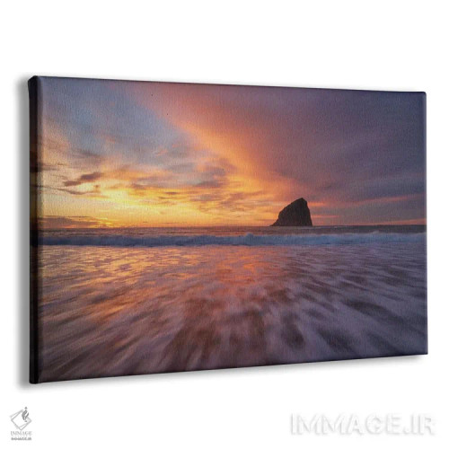تابلو رنگ غروب اثر داتلیش - نمای پرسپکتیو محصول