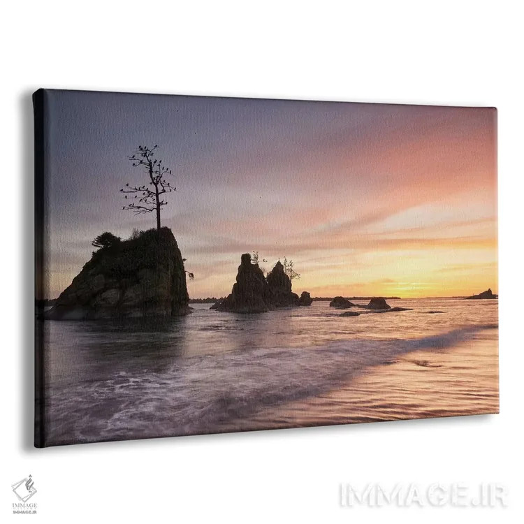 تابلو آرامش قرمز پررنگ اثر داتلیش - نمای پرسپکتیو محصول