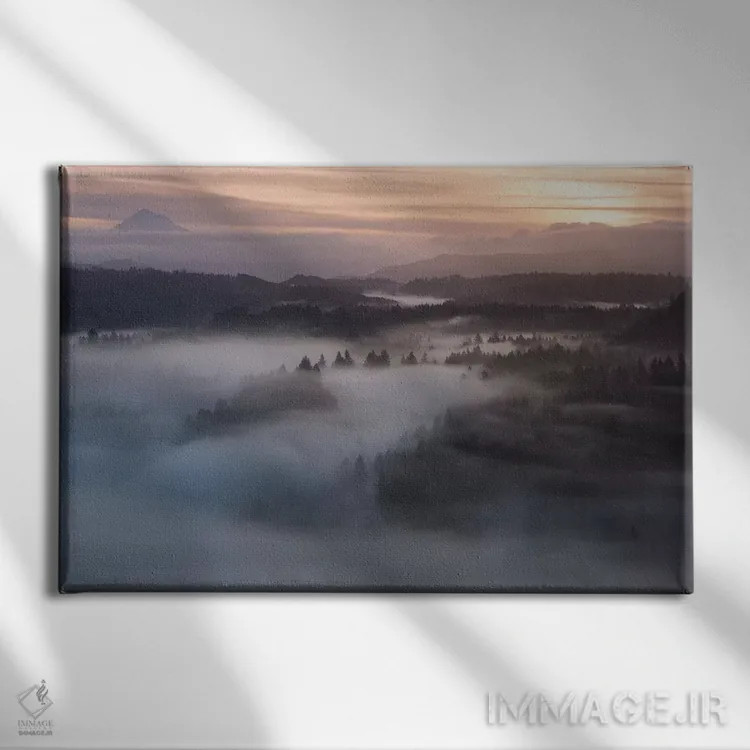 تابلو درخشش سپیدهدم اثر داتلیش - نمای روبهرو روی دیوار