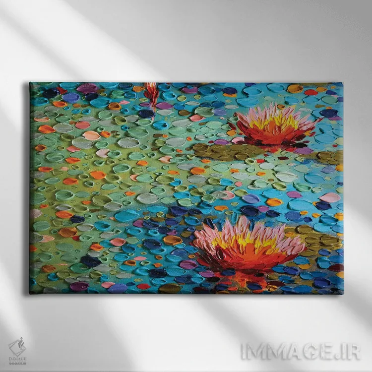 تابلو زیبایی آمریکایی یک اثر دنا تولفسون - نمای روبهرو روی دیوار