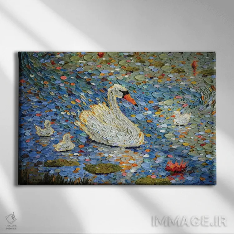 تابلو امروز روز زیبایی است اثر دنا تولفسون - نمای روبهرو روی دیوار