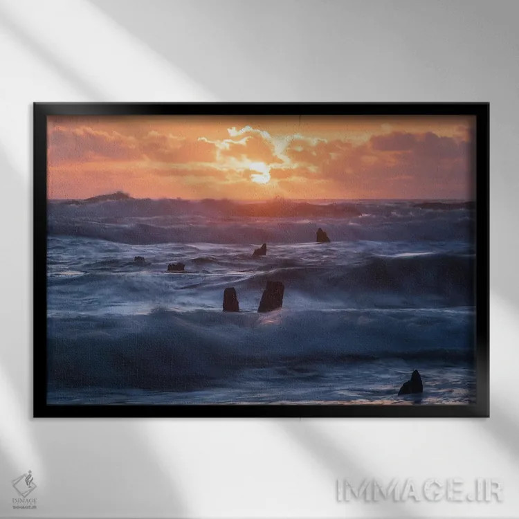 تابلو ارواح رقصان اثر داتلیش - نمای قابدار مشکی