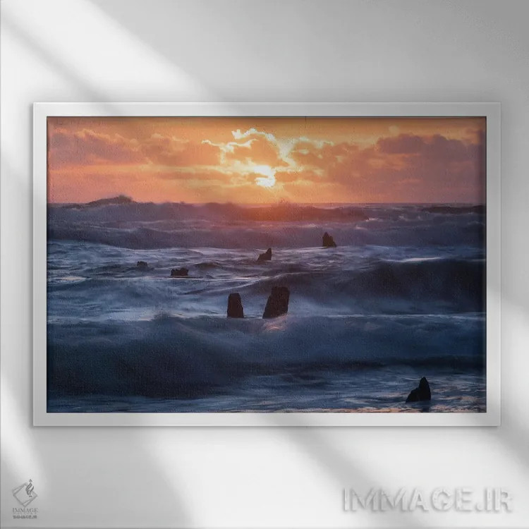 تابلو ارواح رقصان اثر داتلیش - نمای قابدار سفید