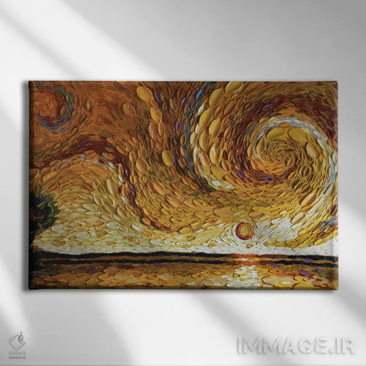 تابلو برکه مارتا اثر دنا تولفسون - نمای روبهرو روی دیوار