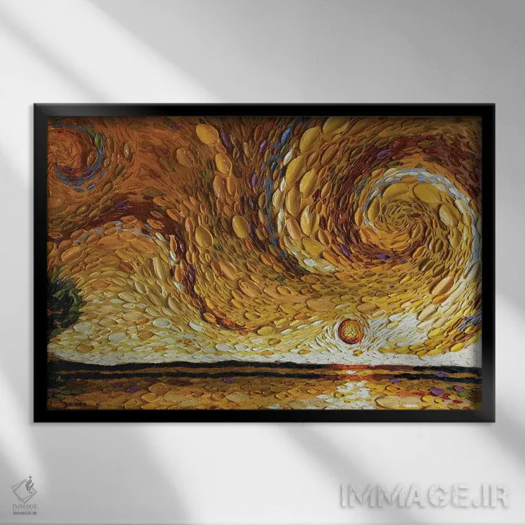 تابلو برکه مارتا اثر دنا تولفسون - نمای قابدار مشکی