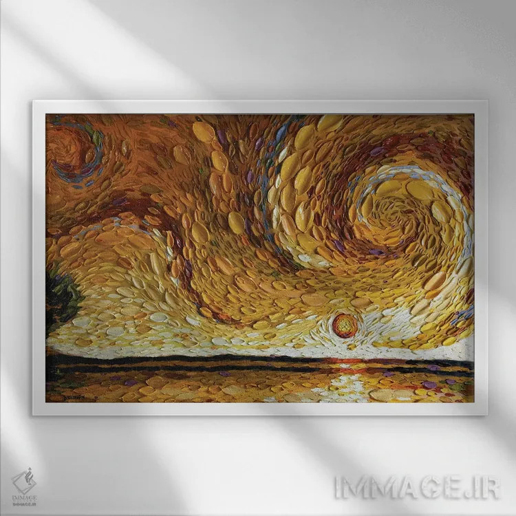 تابلو برکه مارتا اثر دنا تولفسون - نمای قابدار سفید