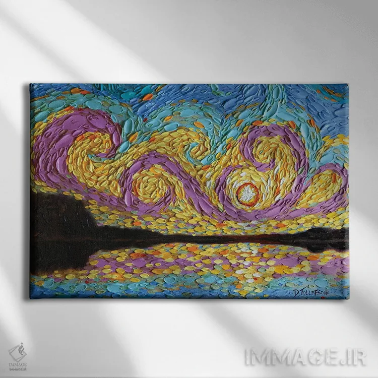 تابلو آسمان ناحور اثر دنا تولفسون - نمای روبهرو روی دیوار