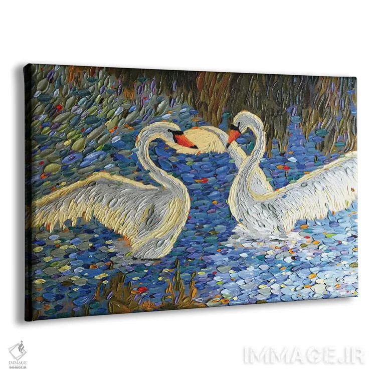 تابلو عشق قو یک اثر دنا تولفسون - نمای پرسپکتیو محصول