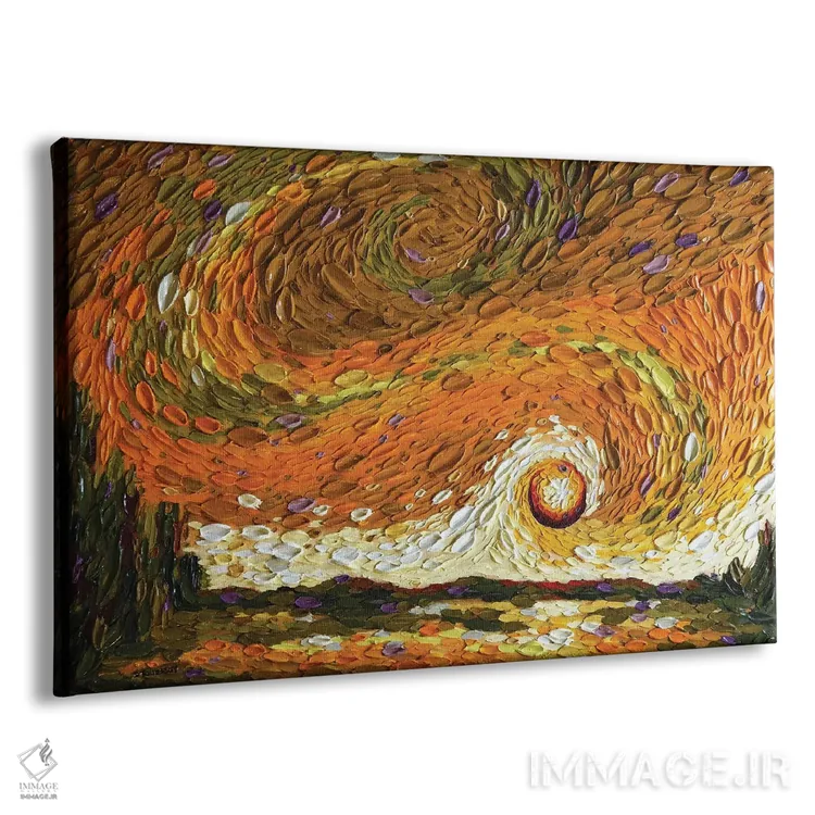 تابلو آسمان ربکا یک اثر دنا تولفسون - نمای پرسپکتیو محصول