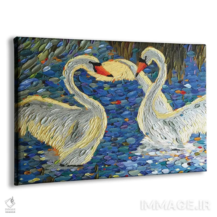 تابلو عشق قو دو اثر دنا تولفسون - نمای پرسپکتیو محصول