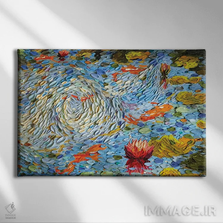 تابلو روز مه اثر دنا تولفسون - نمای روبهرو روی دیوار