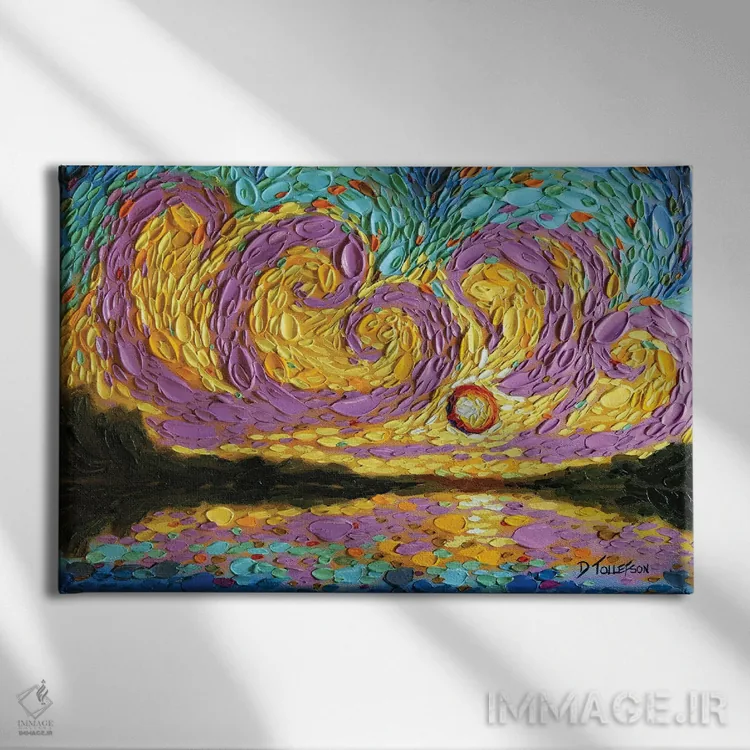 تابلو آسمان اورفا اثر دنا تولفسون - نمای روبهرو روی دیوار