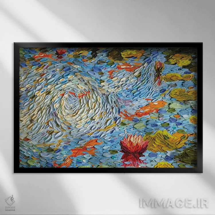 تابلو روز مه اثر دنا تولفسون - نمای قابدار مشکی