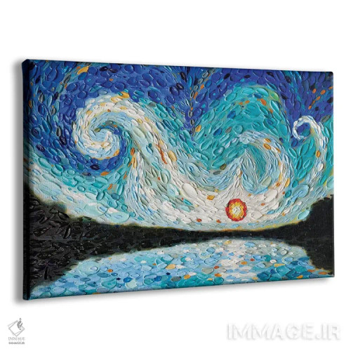 تابلو آسمان بَتشبع اثر دنا تولفسون - نمای پرسپکتیو محصول