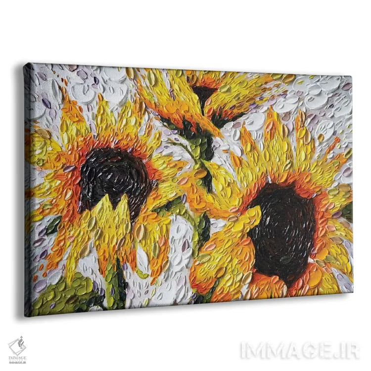تابلو آفتابگردانهای شاداب اثر دنا تولفسون - نمای پرسپکتیو محصول