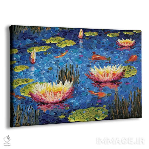 تابلو شادمانی حوض ماهی کوی اثر دنا تولفسون - نمای پرسپکتیو محصول