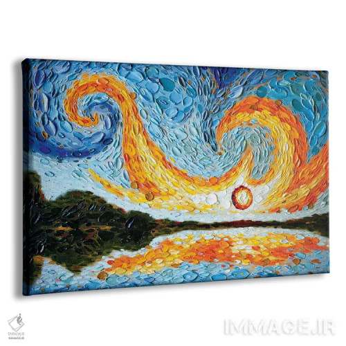 تابلو آسمان موسی اثر دنا تولفسون - نمای پرسپکتیو محصول