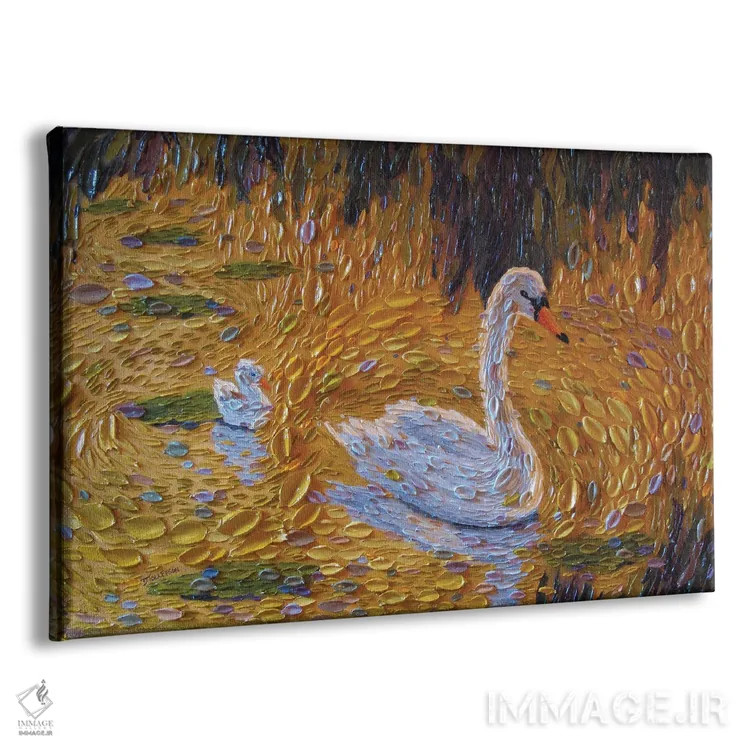 تابلو شنای صبحگاهی اثر دنا تولفسون - نمای پرسپکتیو محصول