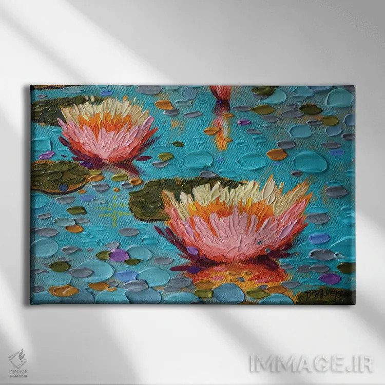 تابلو به پیش بهار اثر دنا تولفسون - نمای روبهرو روی دیوار