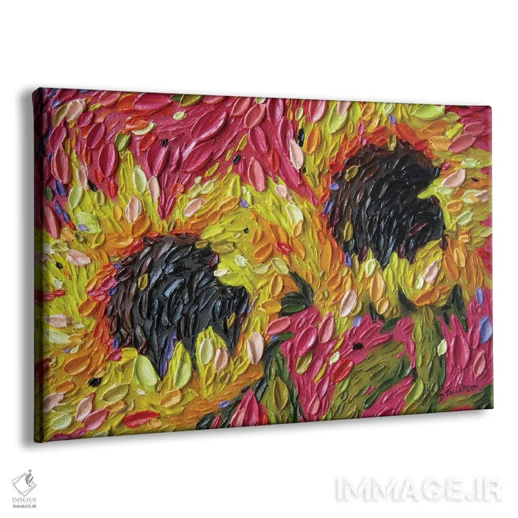 تابلو آفتابگردانهای جشنوارهای اثر دنا تولفسون - نمای پرسپکتیو محصول