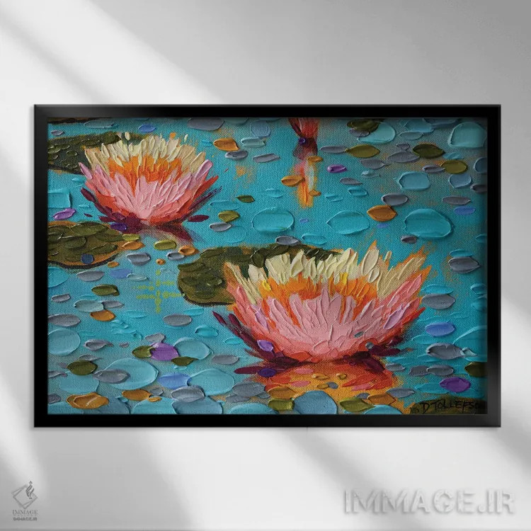 تابلو به پیش بهار اثر دنا تولفسون - نمای قابدار مشکی