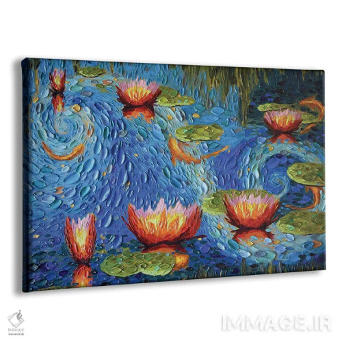 تابلو حوض آبی اثر دنا تولفسون - نمای پرسپکتیو محصول