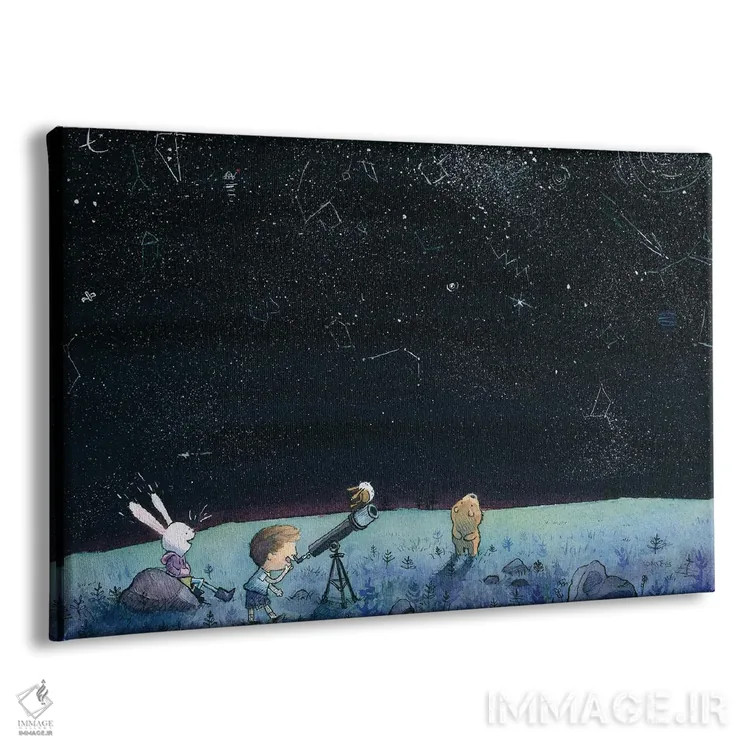 تابلو ستارهبینی اثر دن تاویس - نمای پرسپکتیو محصول