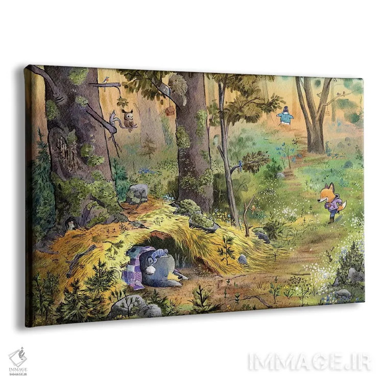 تابلو بیداری بهار اثر دن تاویس - نمای پرسپکتیو محصول