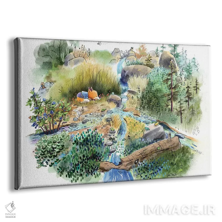 تابلو خواب تابستانی اثر دن تاویس - نمای پرسپکتیو محصول