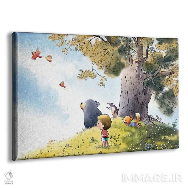 تابلو پرواز تابستانی اثر دن تاویس - نمای پرسپکتیو محصول