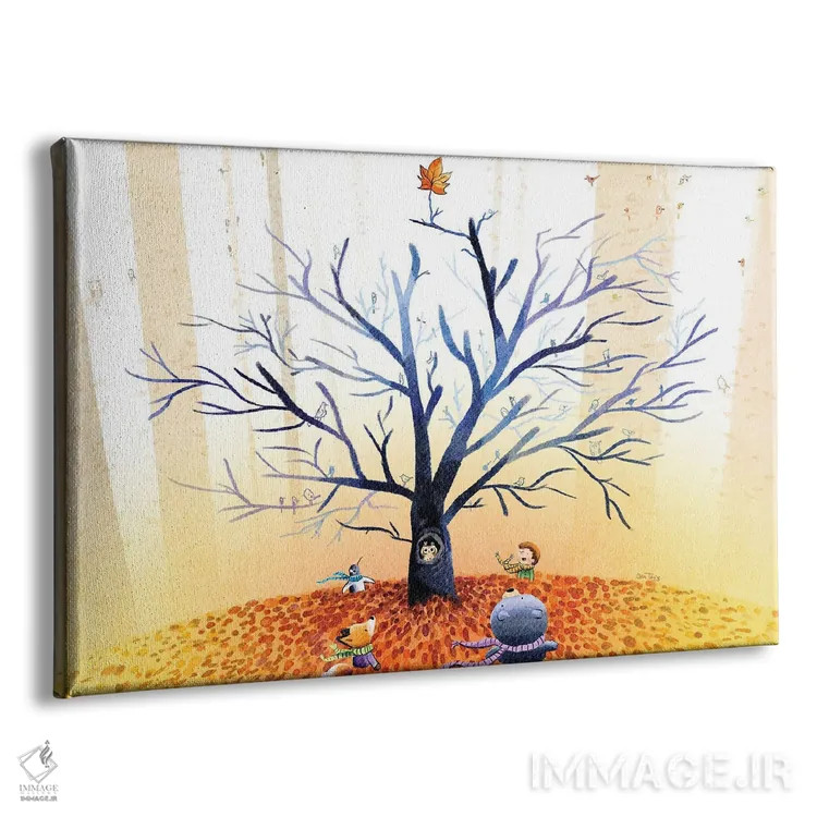 تابلو آخرین برگ پاییز اثر دن تاویس - نمای پرسپکتیو محصول
