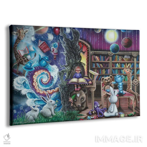 تابلو جهان هیزل (نام) اثر دکوتا دیتویلر - نمای پرسپکتیو محصول