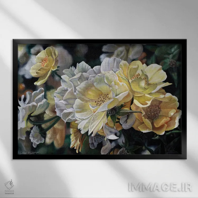 تابلو دلتنگی اثر دکوتا دیتویلر - نمای قابدار مشکی