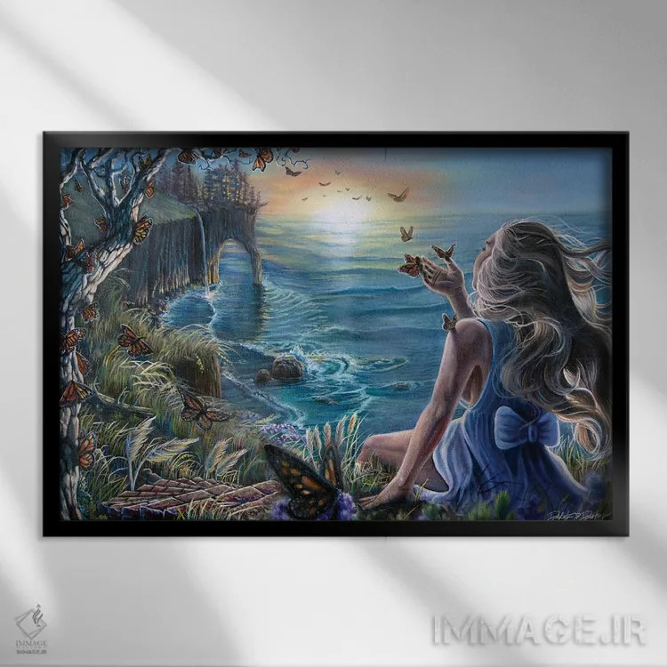 تابلو افکار واقعیت دارند اثر دکوتا دیتویلر - نمای قابدار مشکی