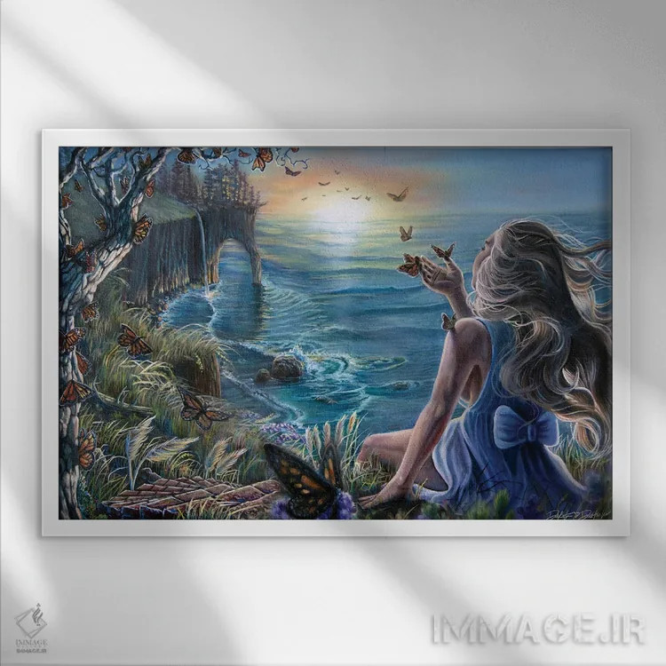 تابلو افکار واقعیت دارند اثر دکوتا دیتویلر - نمای قابدار سفید