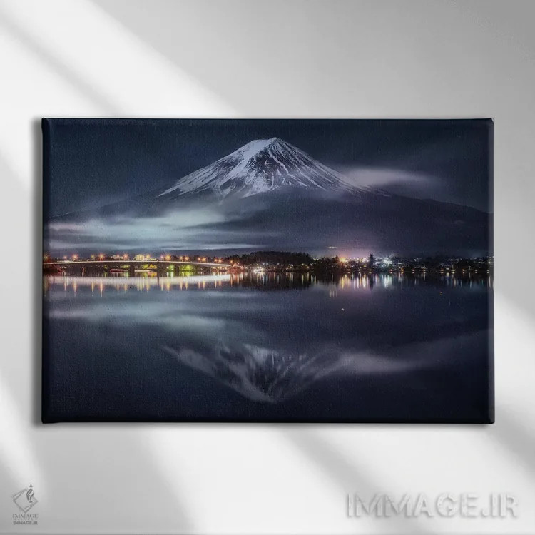 تابلو کوه فوجی نوزدهم اثر دایسوکه اوئهماتسو - نمای روبهرو روی دیوار