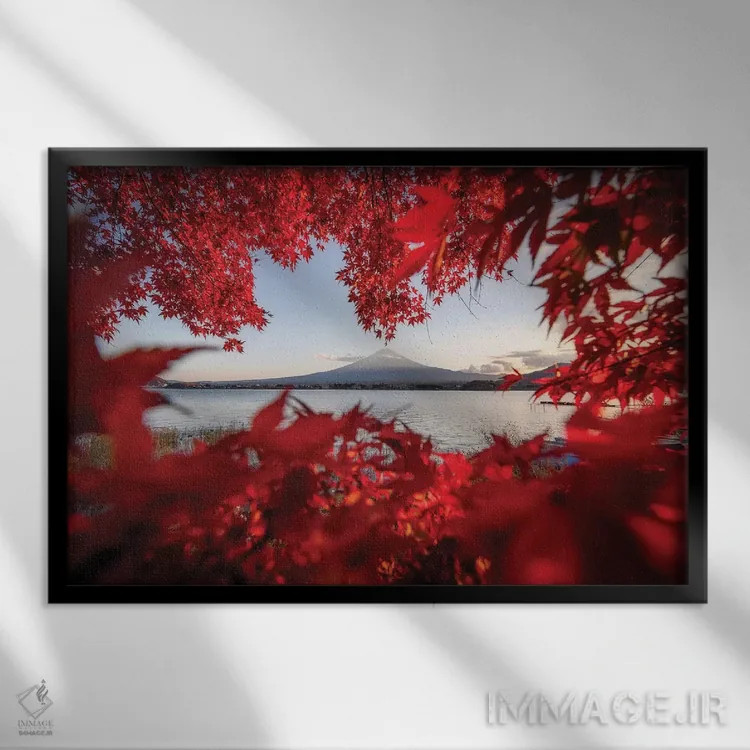 تابلو قلعه ماتسوموتو هشت (ژاپن) اثر دایسوکه اوئهماتسو - نمای قابدار مشکی