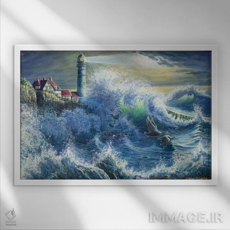 تابلو فانوس امید اثر دکوتا دیتویلر - نمای قابدار سفید