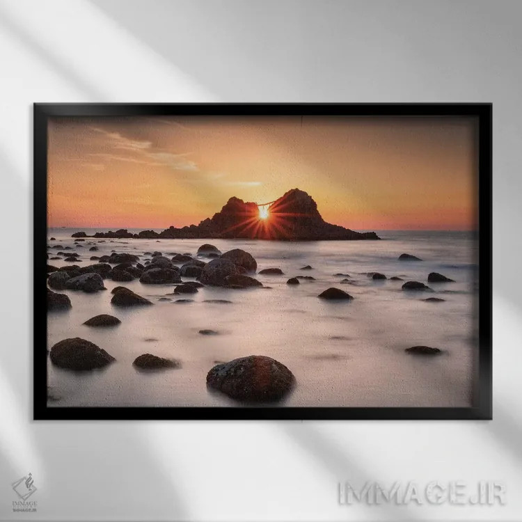 تابلو تابستان در ژاپن هفدهم اثر دایسوکه اوئهماتسو - نمای قابدار مشکی