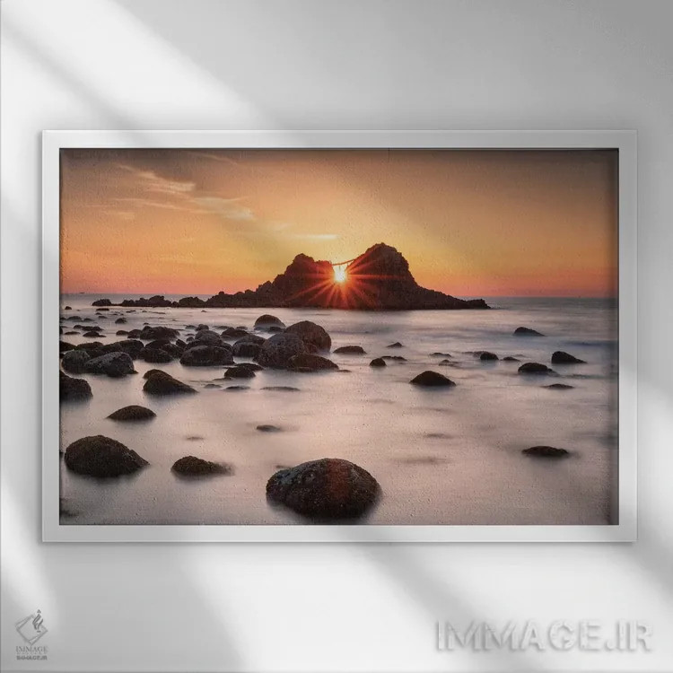 تابلو تابستان در ژاپن هفدهم اثر دایسوکه اوئهماتسو - نمای قابدار سفید