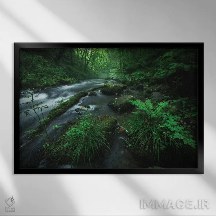 تابلو تابستان در ژاپن چهاردهم اثر دایسوکه اوئهماتسو - نمای قابدار مشکی