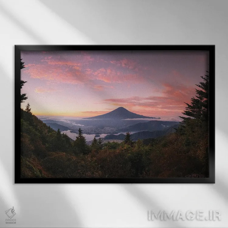 تابلو تابستان در ژاپن بیست و سوم اثر دایسوکه اوئهماتسو - نمای قابدار مشکی