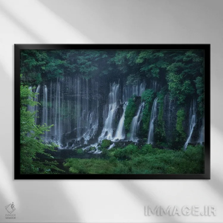 تابلو تابستان در ژاپن بیست و یکم اثر دایسوکه اوئهماتسو - نمای قابدار مشکی