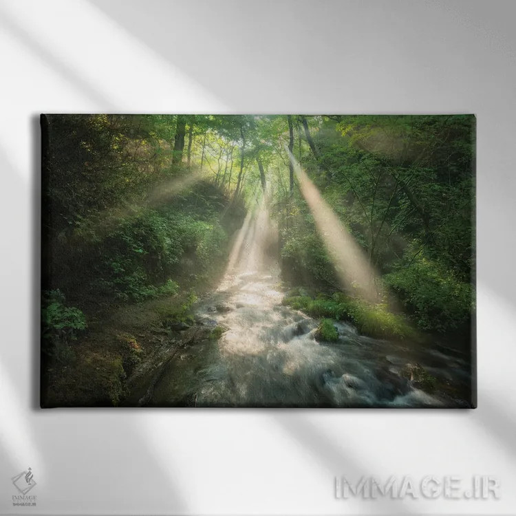 تابلو تابستان در ژاپن بیست و چهارم اثر دایسوکه اوئهماتسو - نمای روبهرو روی دیوار