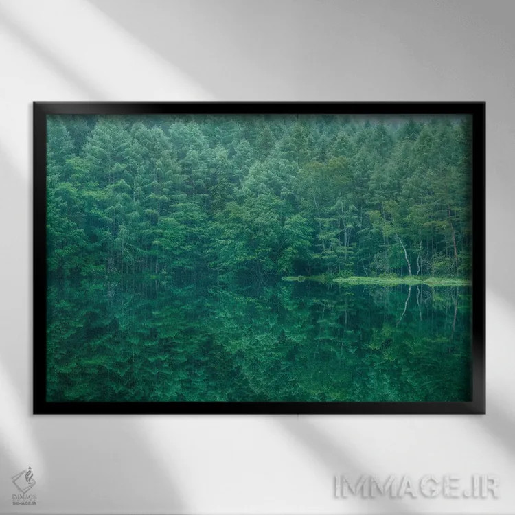 تابلو تابستان در ژاپن بیست و پنجم اثر دایسوکه اوئهماتسو - نمای قابدار مشکی